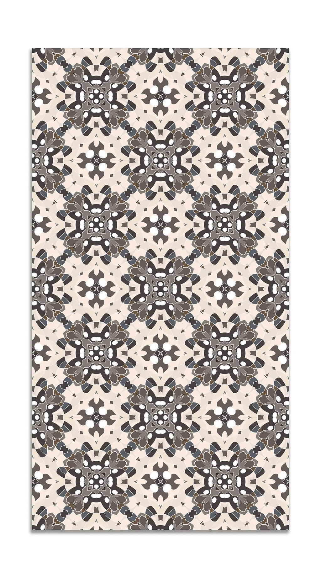 Alfombra Azulejo Oriental Gris freeshipping - Home and Living