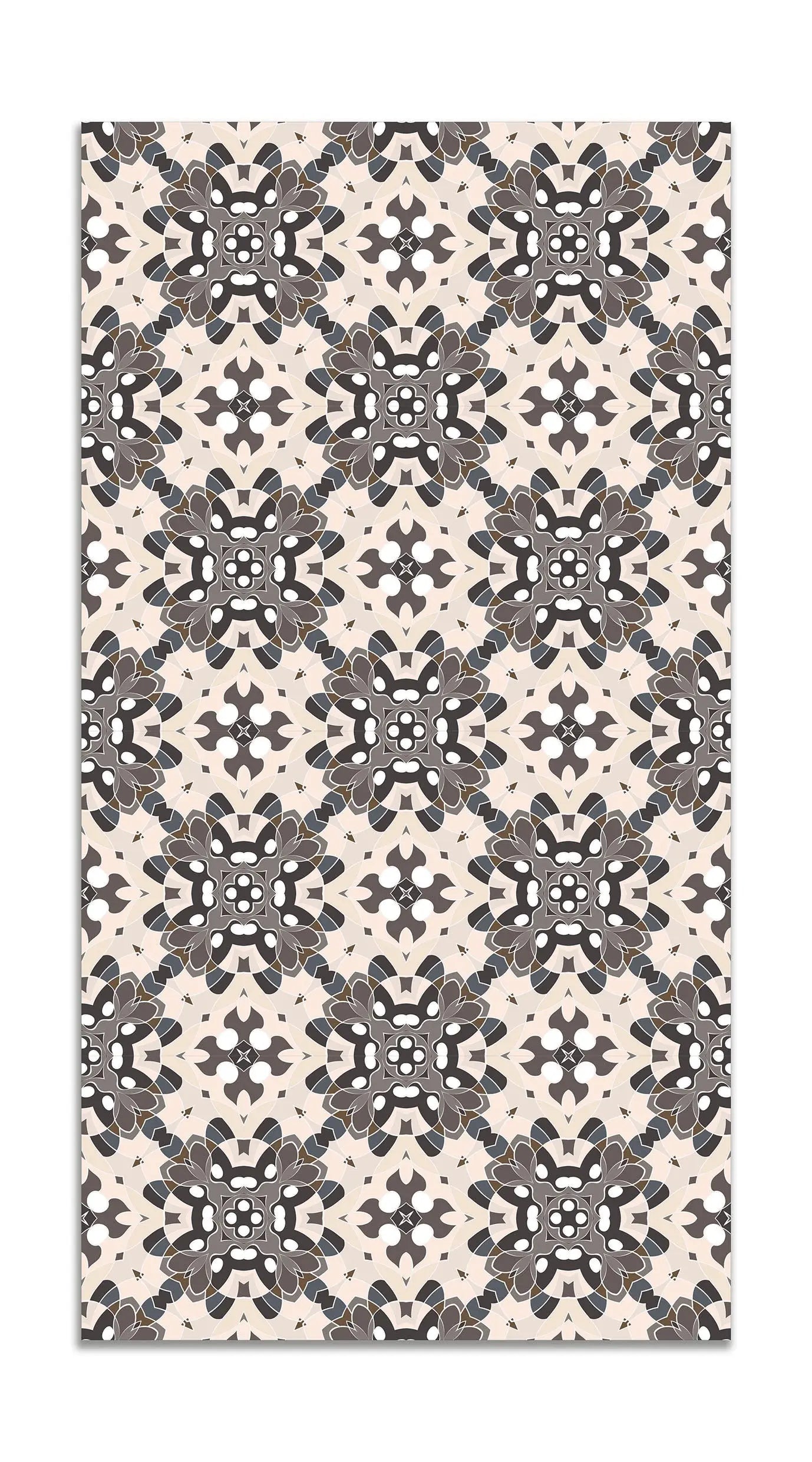 Alfombra Azulejo Oriental Gris freeshipping - Home and Living