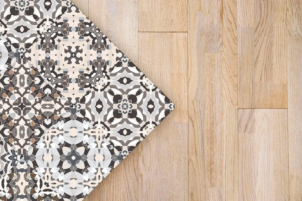 Alfombra Baldosa Hidráulico Oriental Gris freeshipping - Home and Living