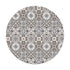 Alfombra Baldosa Hidráulico Oriental Gris Redonda freeshipping - Home and Living