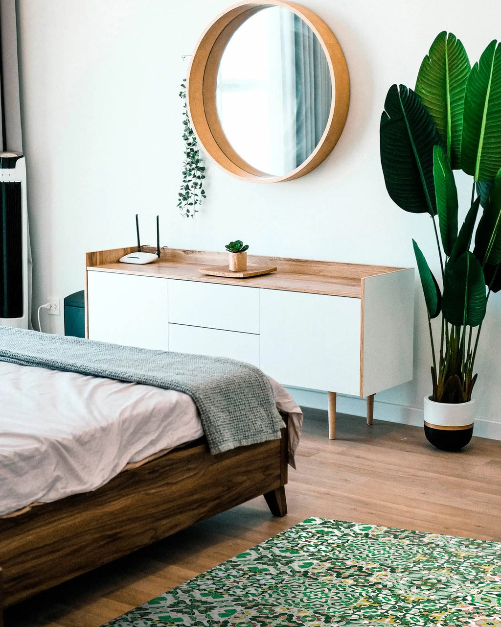 Alfombra Baldosa Hidráulico Oriental Verde freeshipping - Home and Living