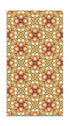 Alfombra Baldosa Modelo Oriental Naranja freeshipping - Home and Living