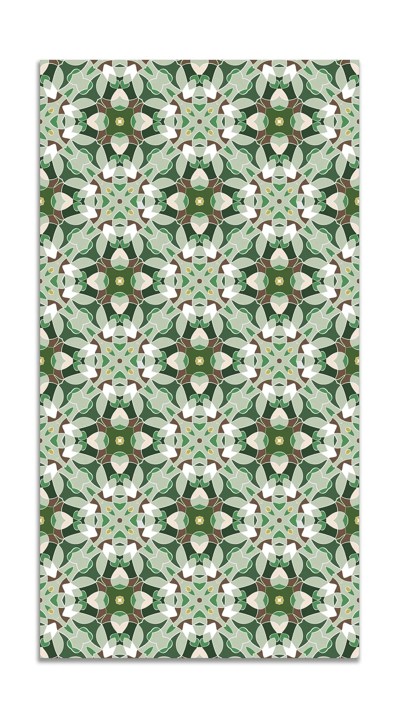 Alfombra Baldosa Modelo Oriental Verde freeshipping - Home and Living