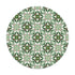 Alfombra Baldosa Modelo Oriental Verde Redonda freeshipping - Home and Living