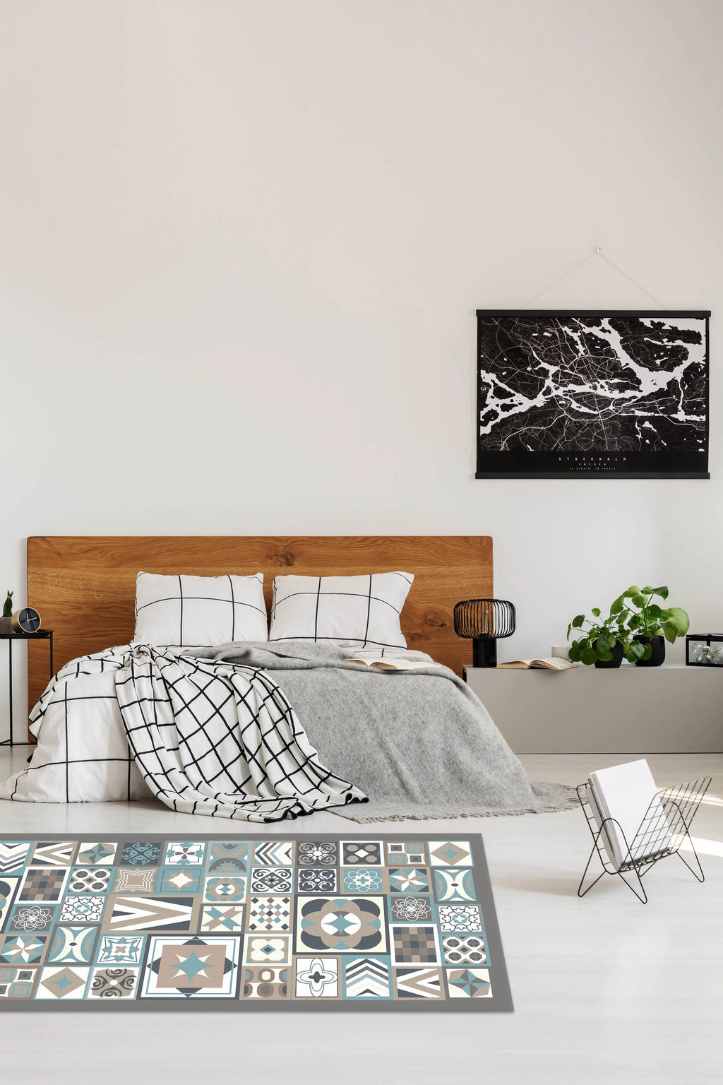 Alfombra Baldosín Azul freeshipping - Home and Living