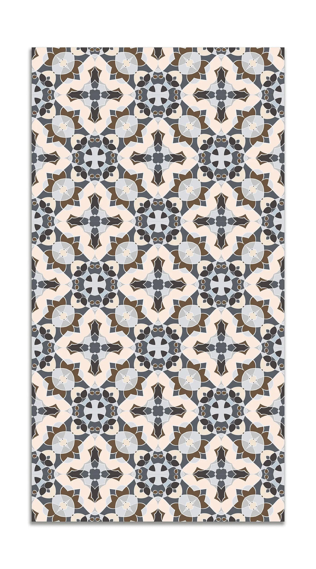 Alfombra Baldosín Estilo Oriental Gris freeshipping - Home and Living