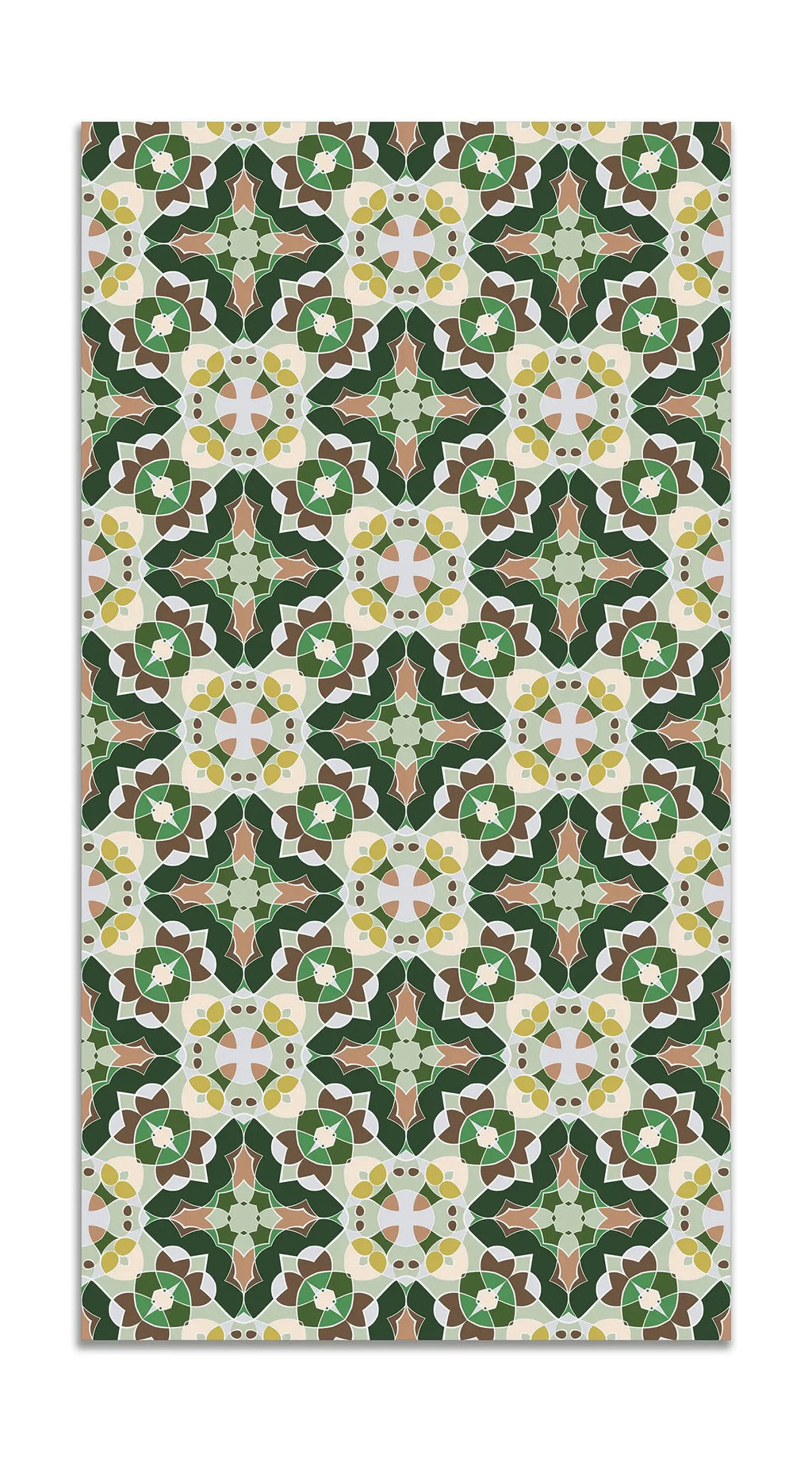 Alfombra Baldosín Estilo Oriental Verde freeshipping - Home and Living