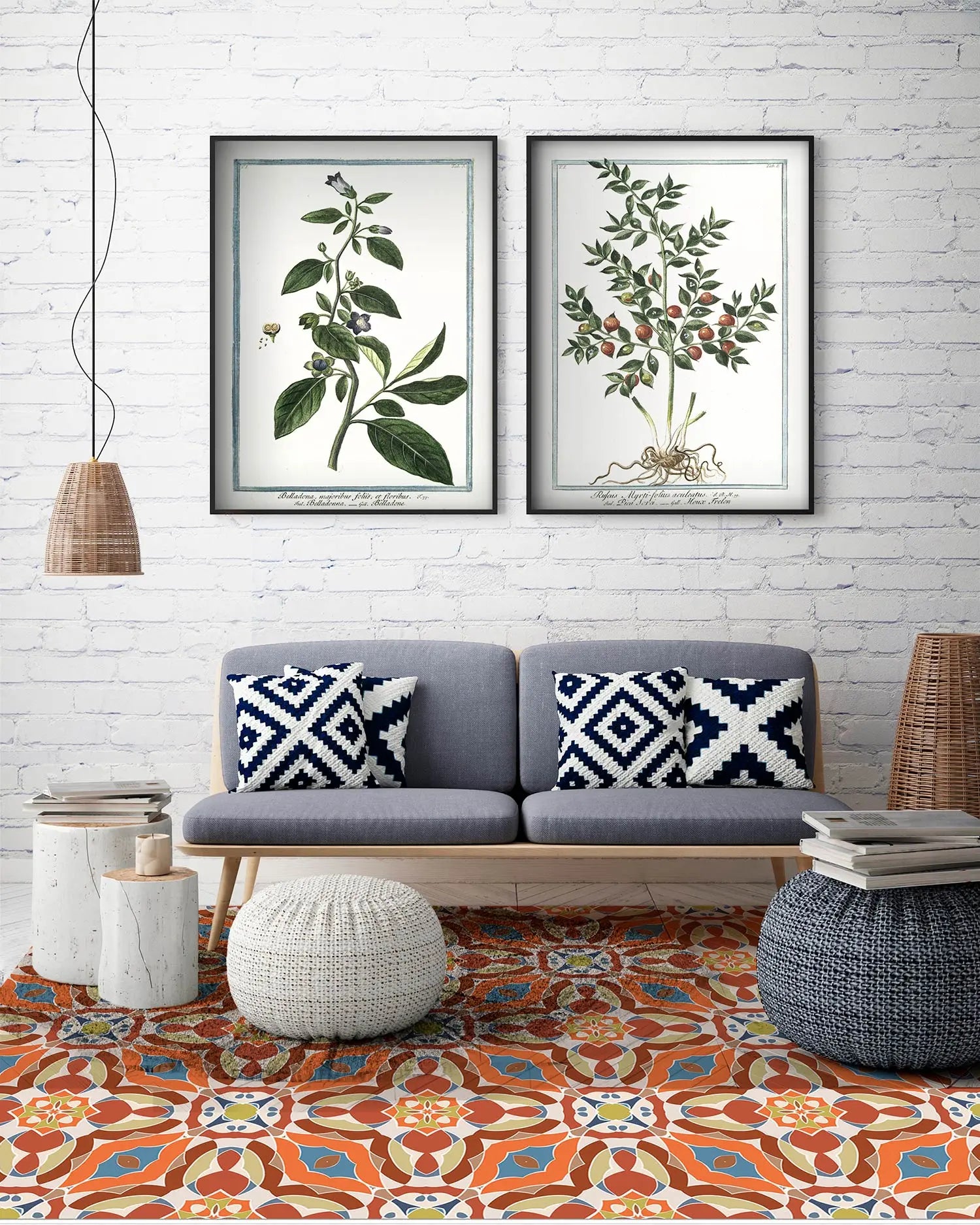 Alfombra Baldosín Oriental Caleidoscopio Original freeshipping - Home and Living