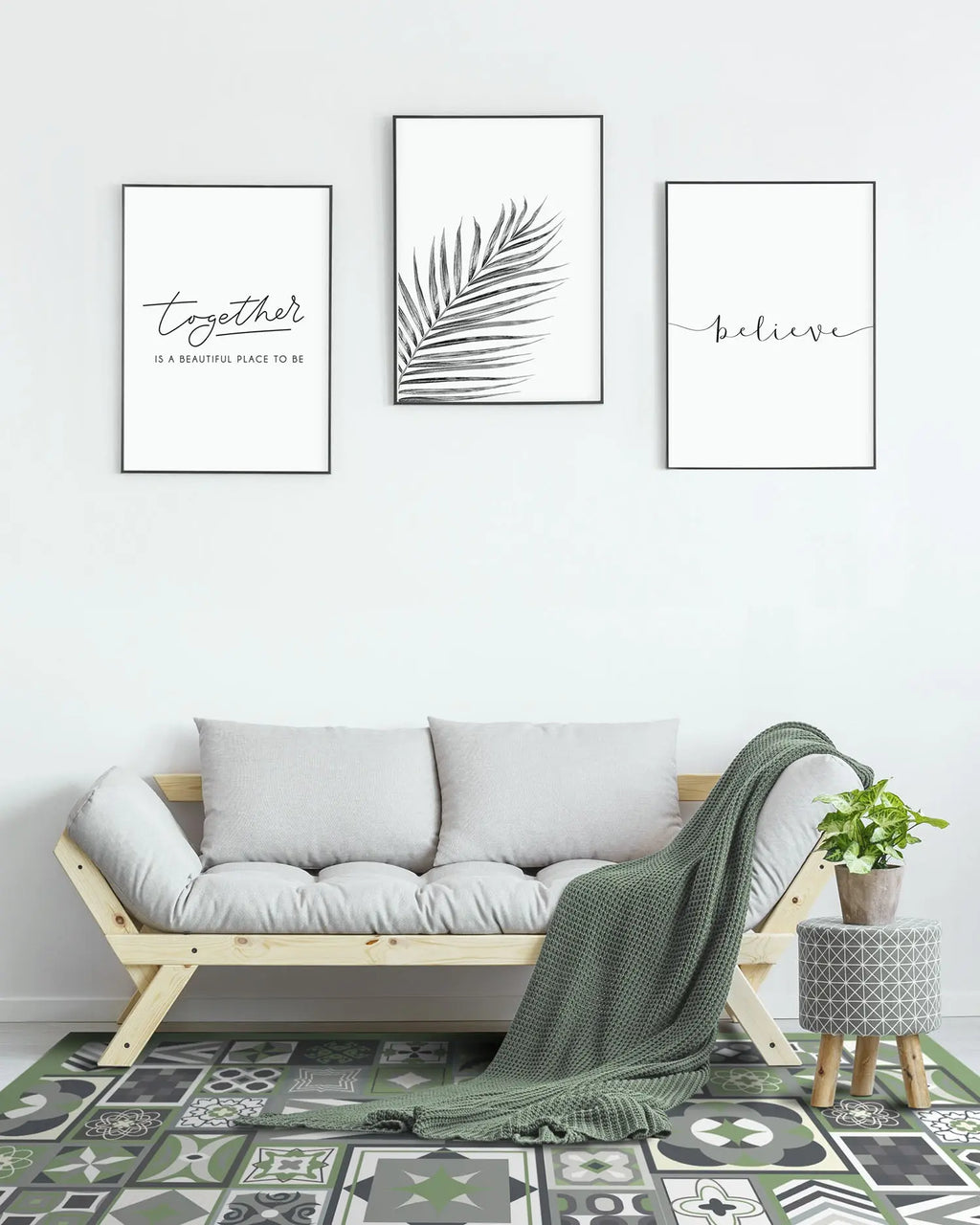 Alfombra Baldosín Verde freeshipping - Home and Living