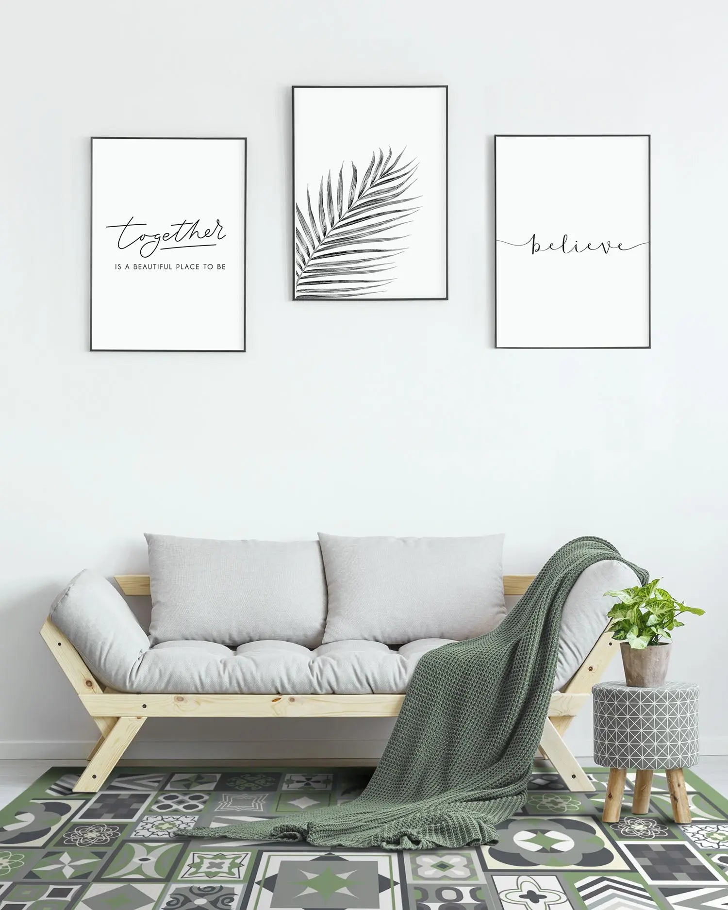 Alfombra Baldosín Verde freeshipping - Home and Living