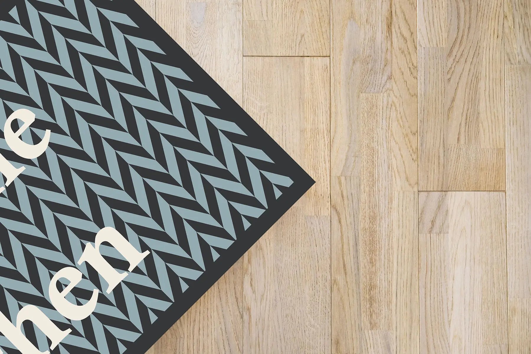 Alfombra Bienvenido a mi Cocina Azul freeshipping - Home and Living