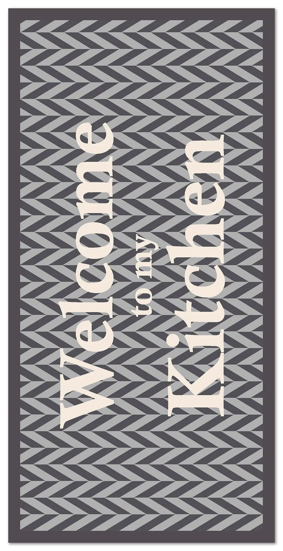 Alfombra Bienvenido a mi Cocina Gris freeshipping - Home and Living