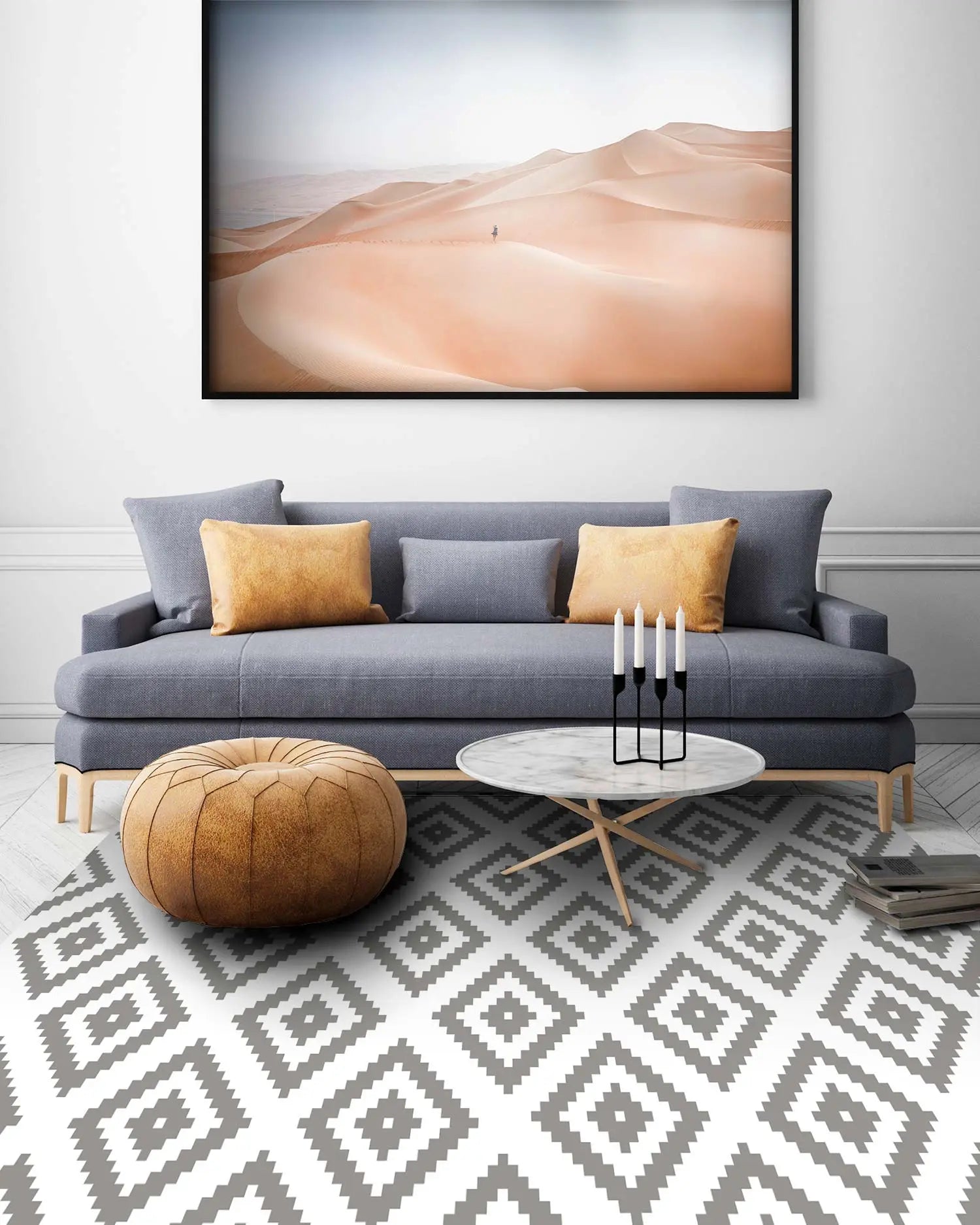 Alfombra Cuadros Gris freeshipping - Home and Living