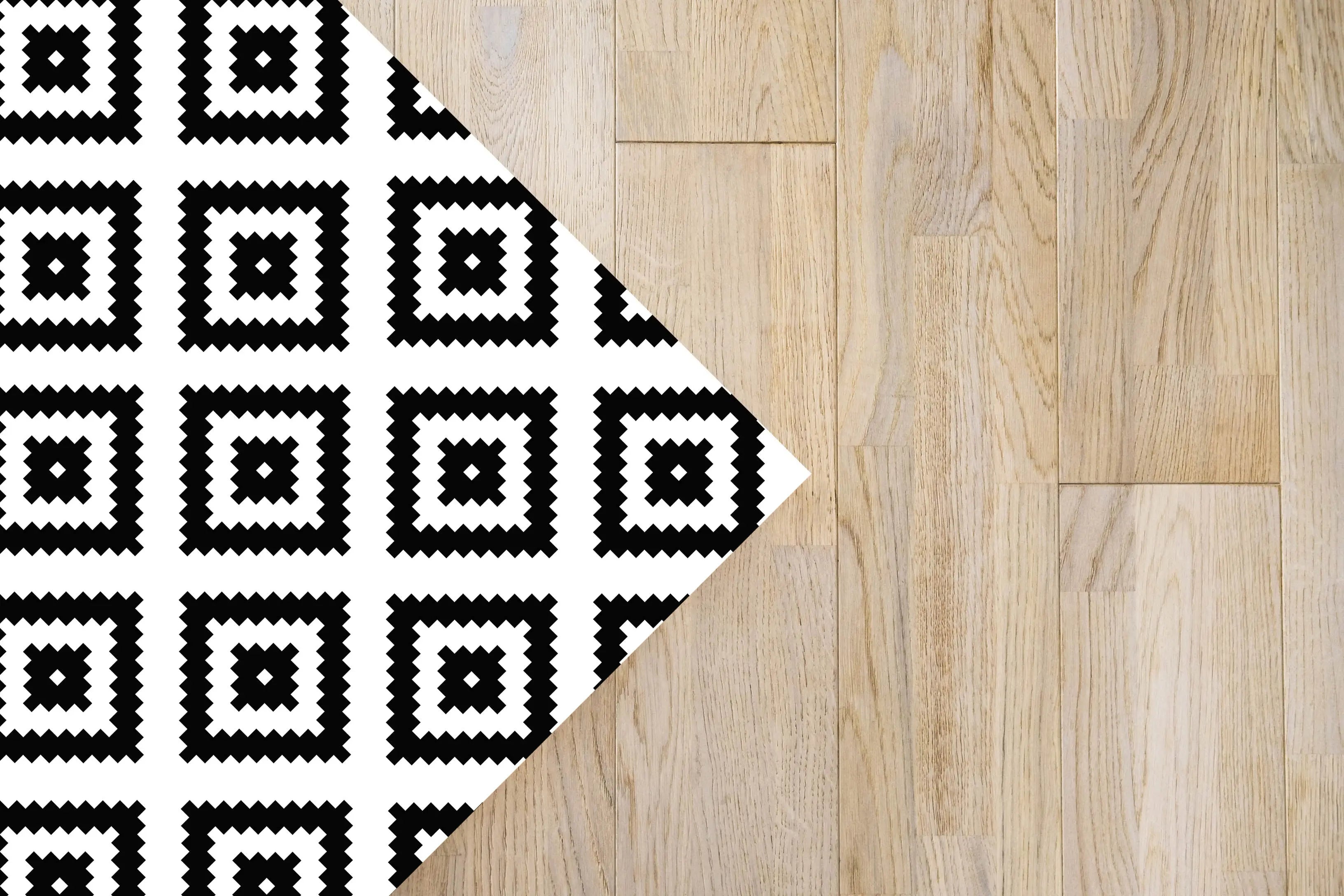 Alfombra Cuadros Negra freeshipping - Home and Living