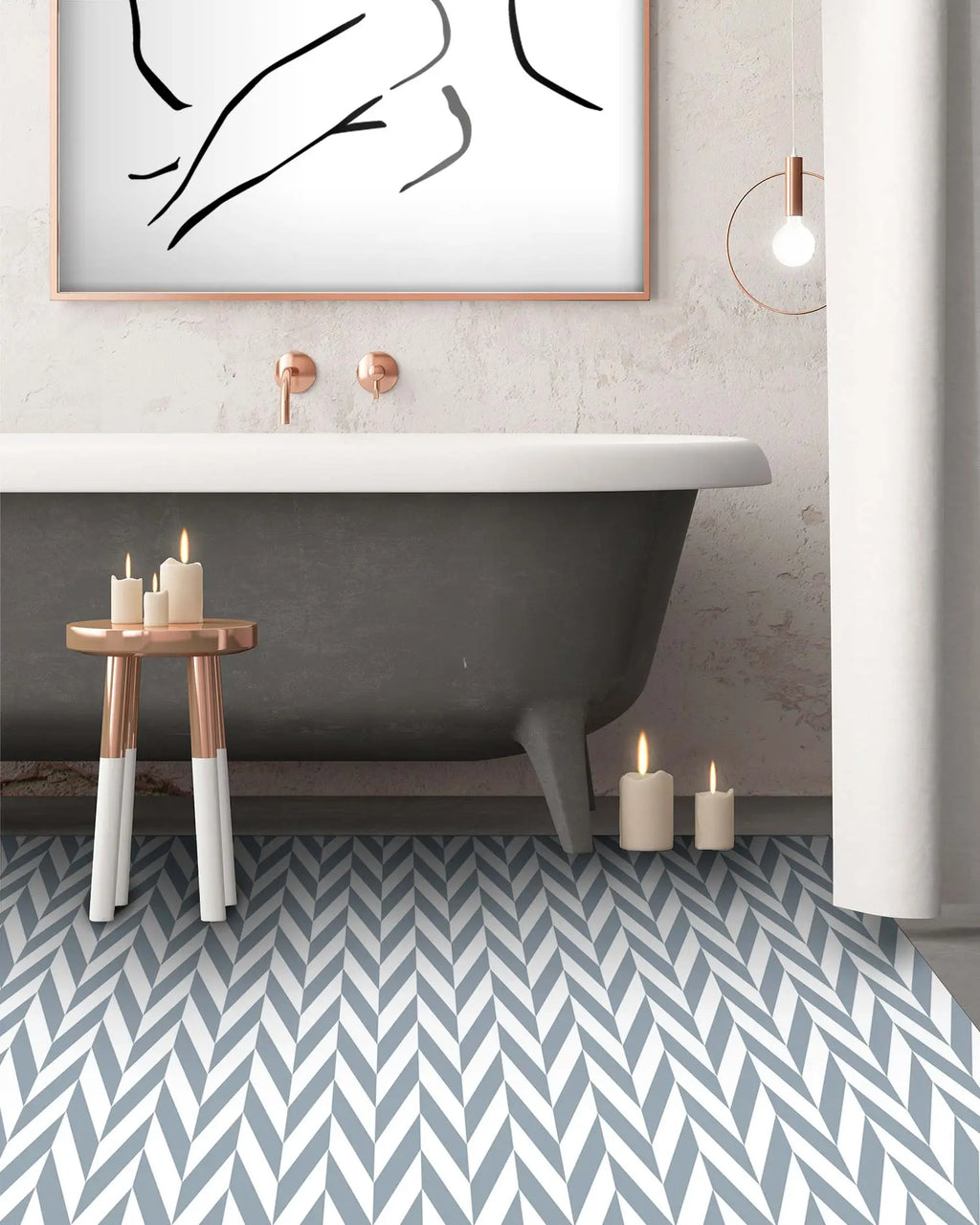 Alfombra Espigas Azul freeshipping - Home and Living