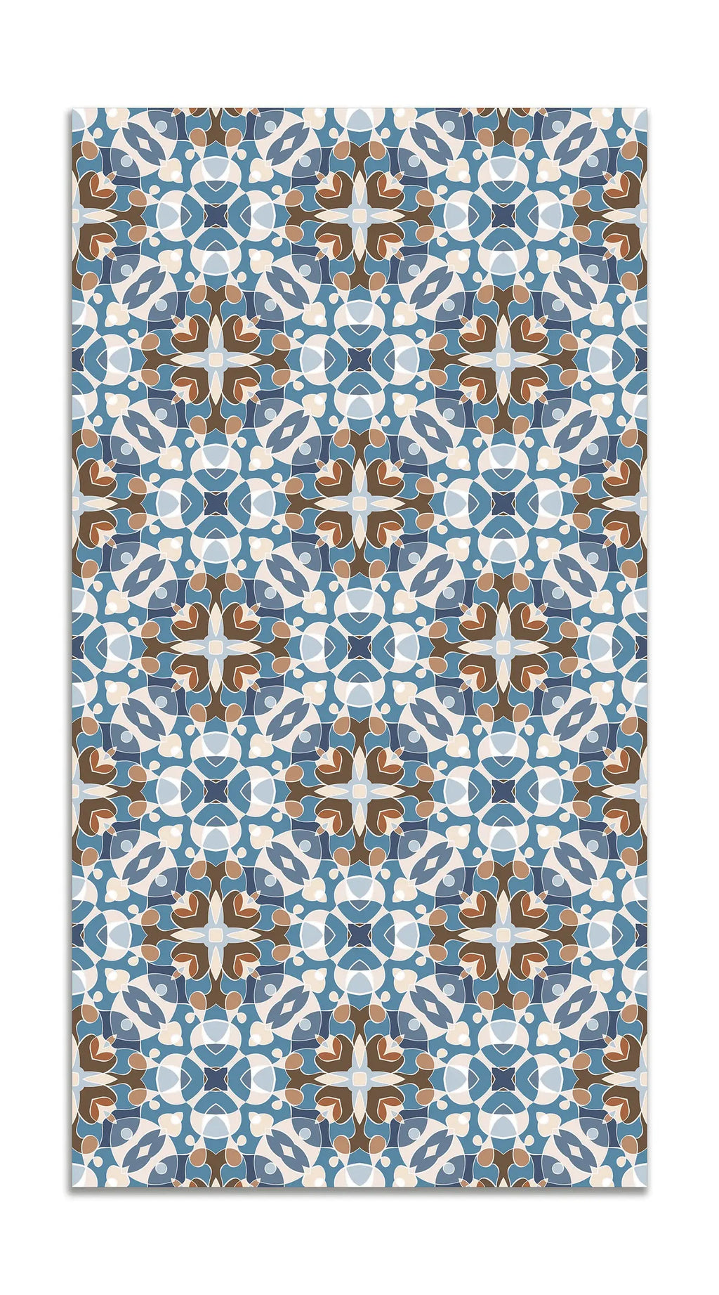 Alfombra Estilo Hidráulico Oriental Azul freeshipping - Home and Living