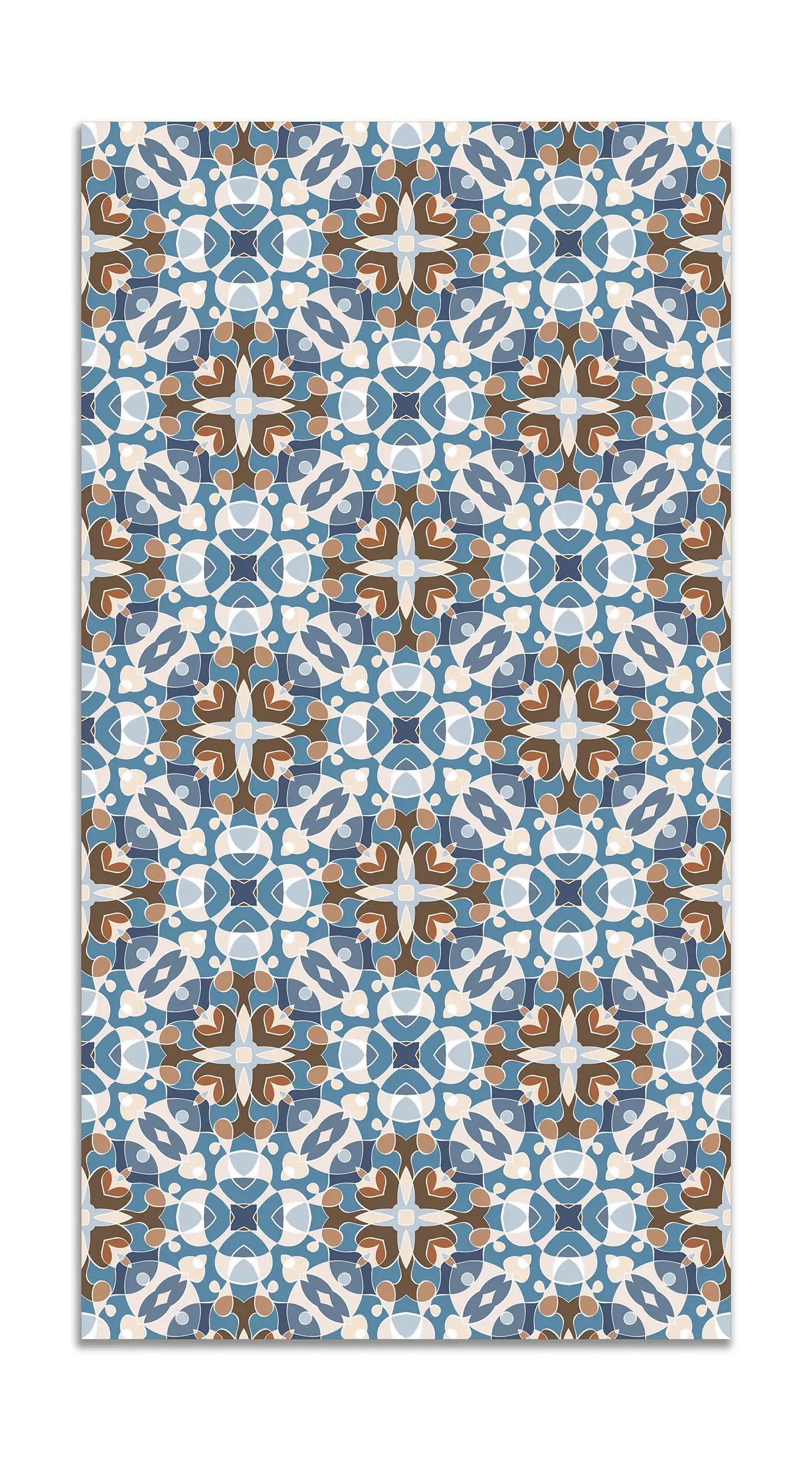 Alfombra Estilo Hidráulico Oriental Azul freeshipping - Home and Living