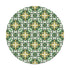 Alfombra Estilo Hidráulico Oriental Verde Redonda freeshipping - Home and Living