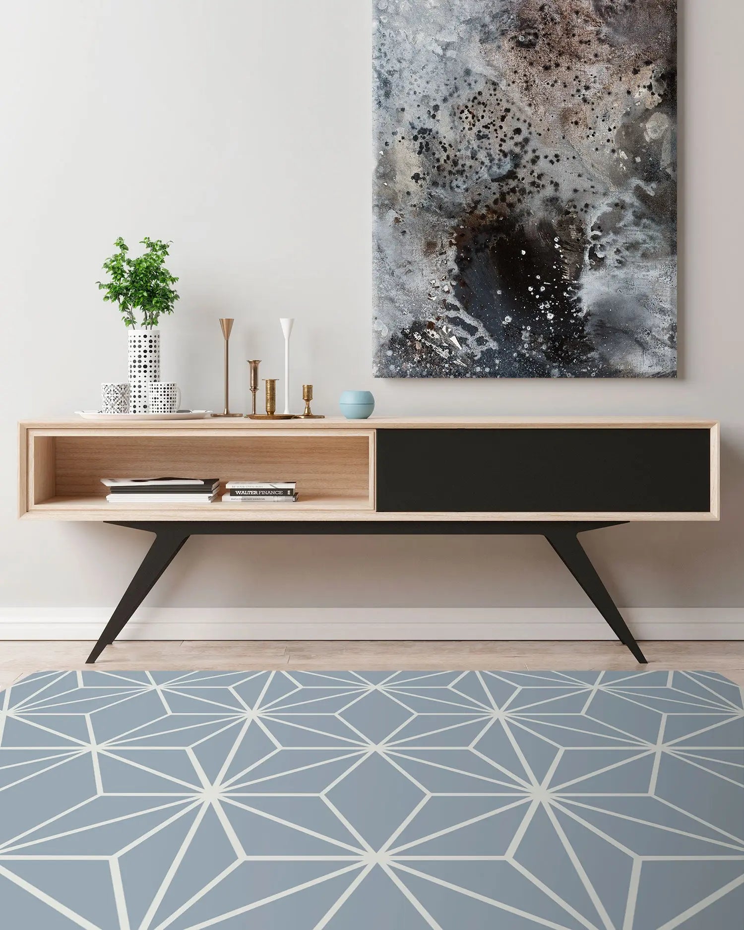 Alfombra Estrellada Azul freeshipping - Home and Living