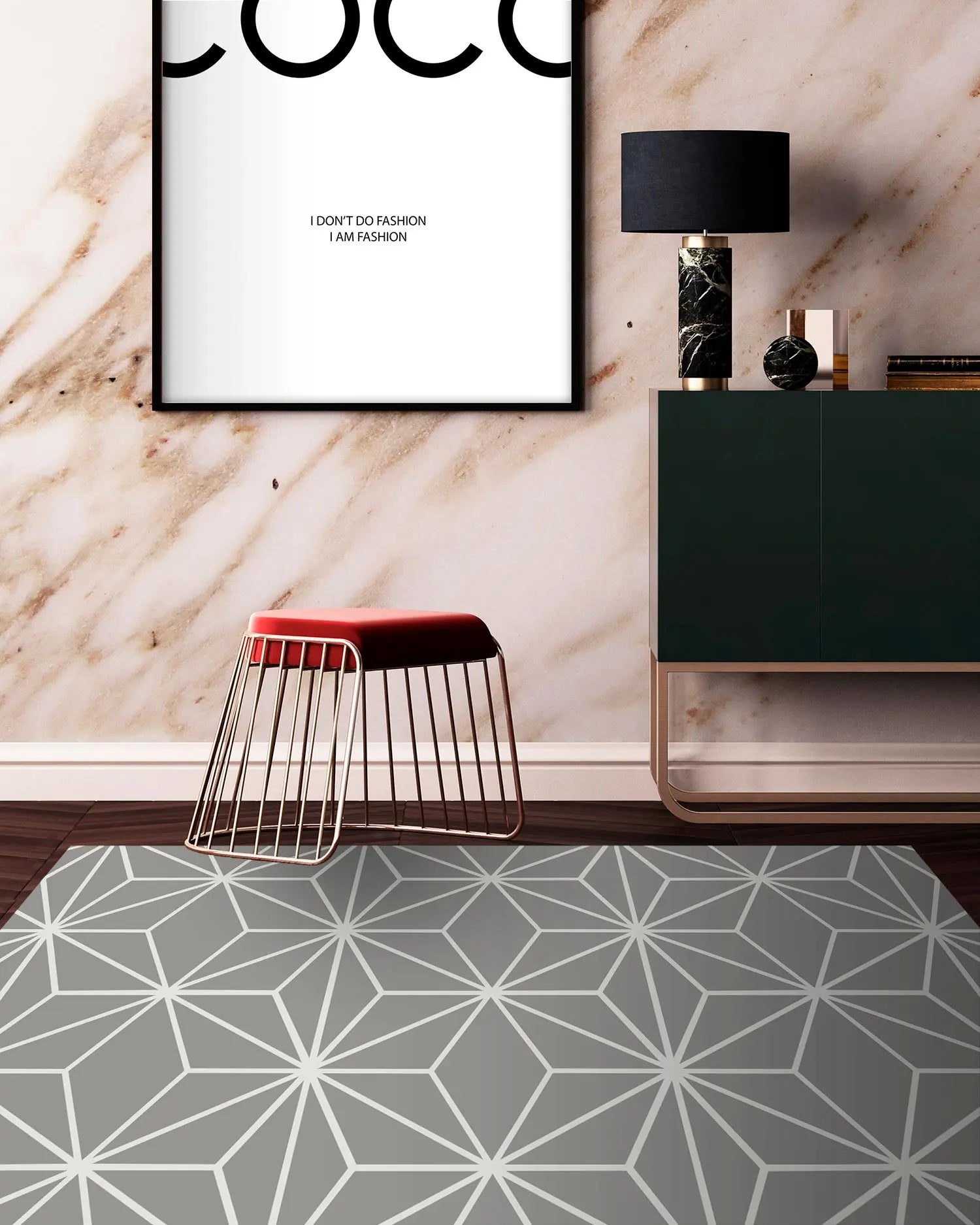 Alfombra Estrellada Gris freeshipping - Home and Living