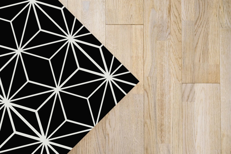 Alfombra Estrellada Negra freeshipping - Home and Living