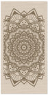 Alfombra Exterior Mandala Marrón Home & Living