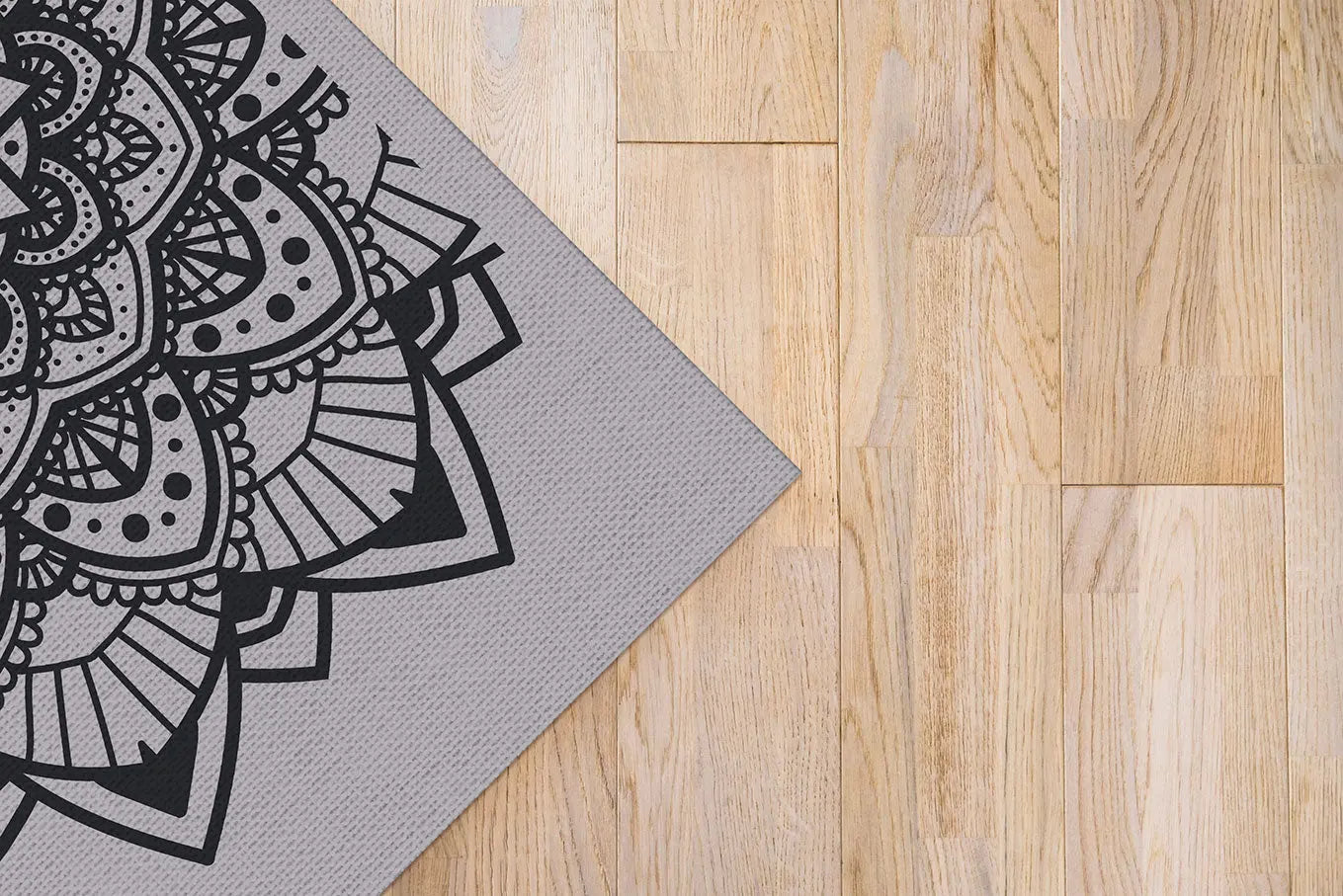 Alfombra Exterior Mandala Negro Home & Living