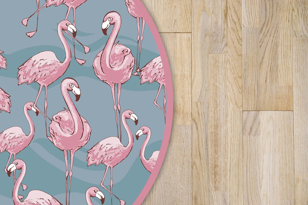 Alfombra Flamencos Redonda freeshipping - Home and Living