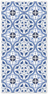 Alfombra Hidráulica Flor Azul Home & Living