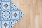 Alfombra Hidráulica Flor Azul Home & Living