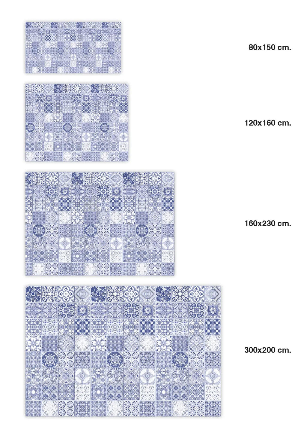 Alfombra Hidráulica Jaén Azul Home & Living