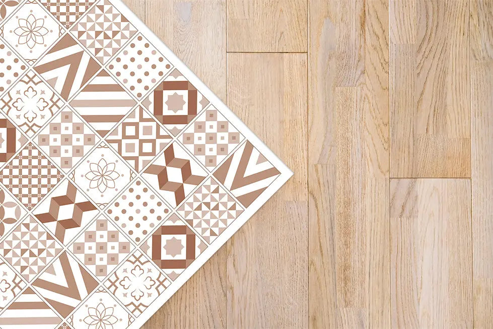 Alfombra Hidráulica Love Marrón Home & Living