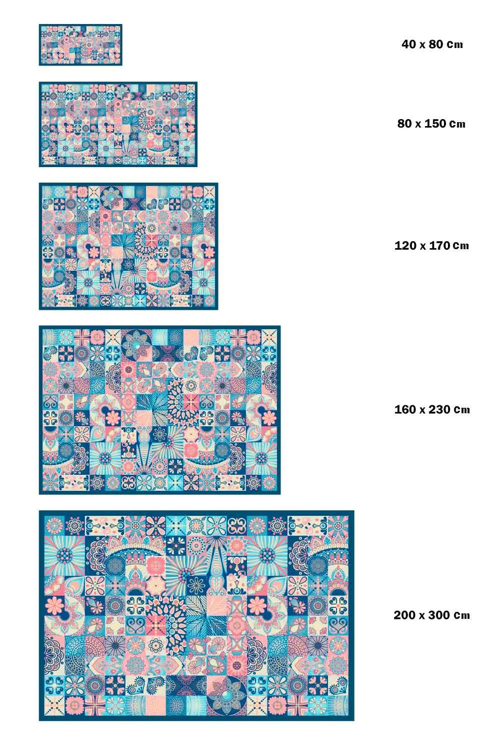 Alfombra Hidráulica Rosa freeshipping - Home and Living