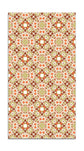 Alfombra Hidráulica Tipo Oriental Naranja freeshipping - Home and Living