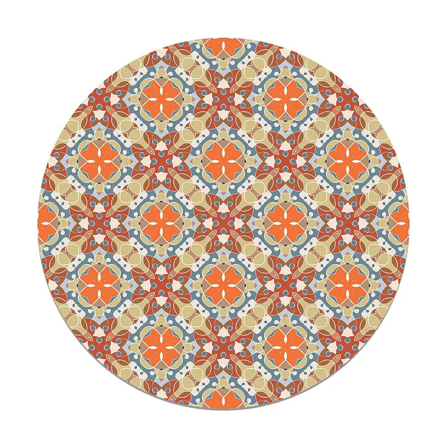 Alfombra Hidráulico Oriental Mosaico Original Redonda freeshipping - Home and Living