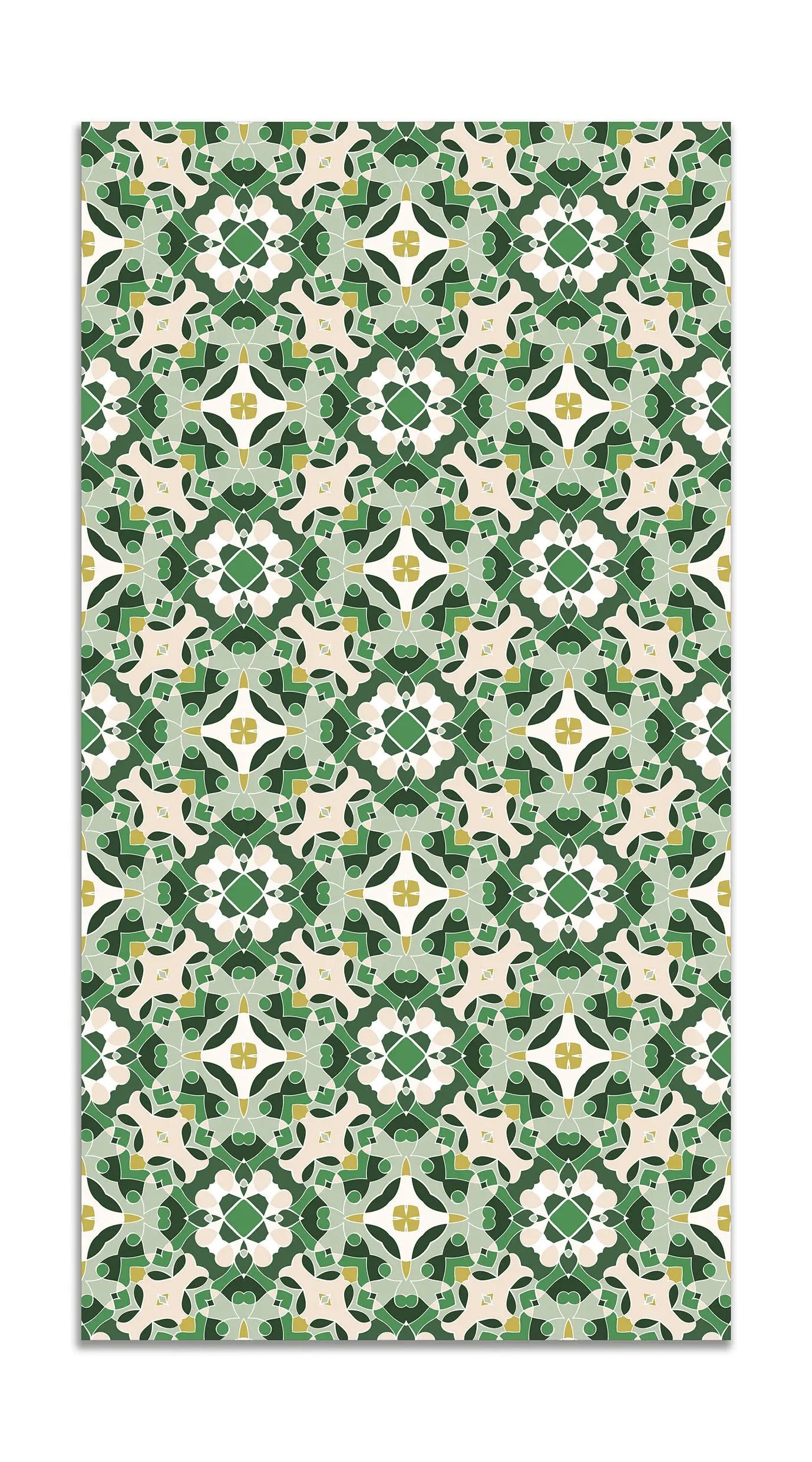 Alfombra Hidráulico Oriental Verde freeshipping - Home and Living
