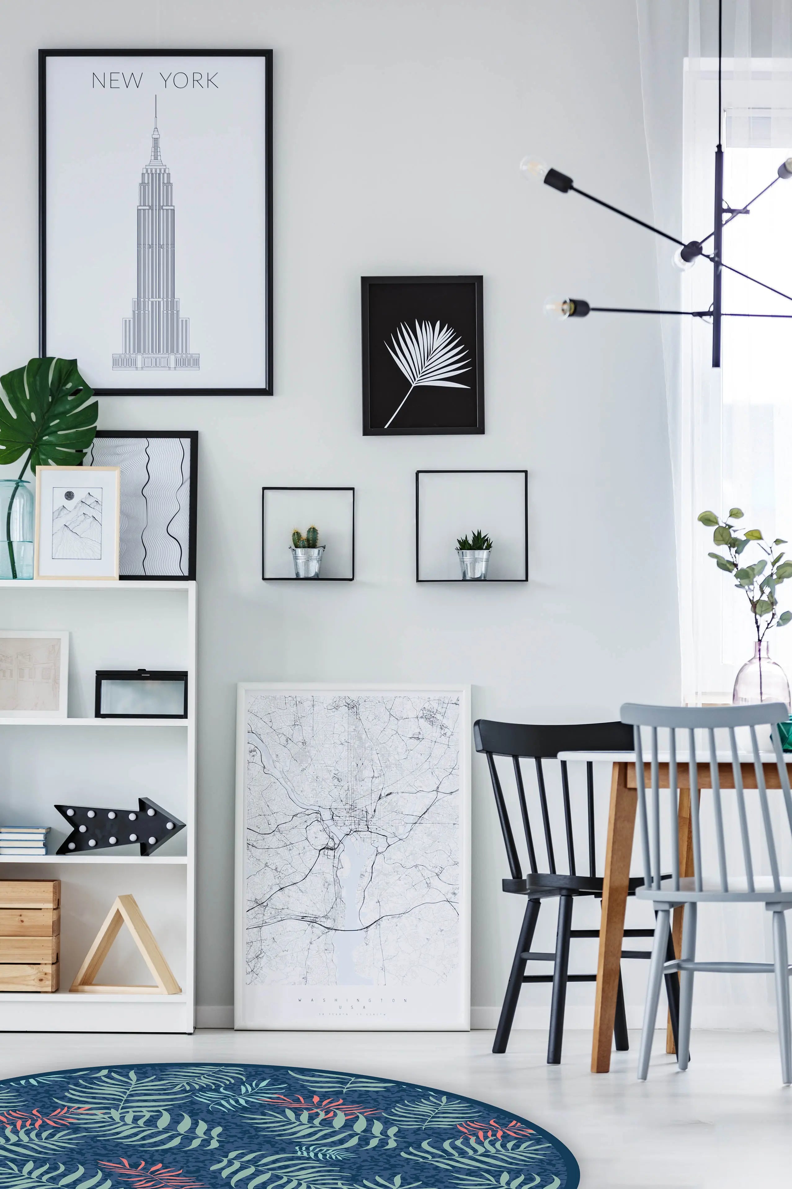 Alfombra Hojas Redonda freeshipping - Home and Living