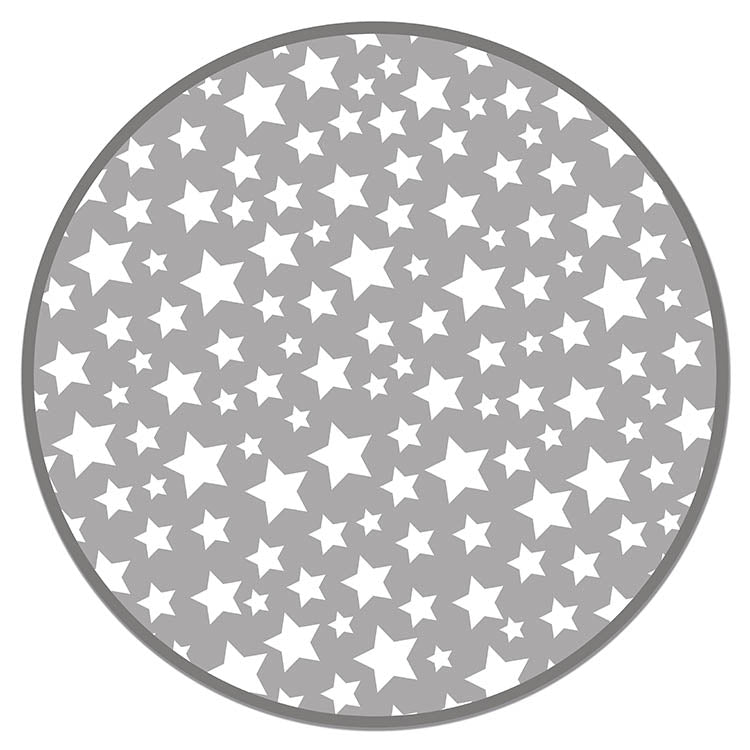 Alfombra Infantil Estrellas Gris Redonda Home & Living 