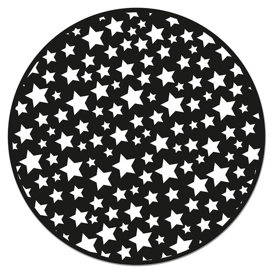 Alfombra Infantil Estrellas Negro Redonda Home & Living