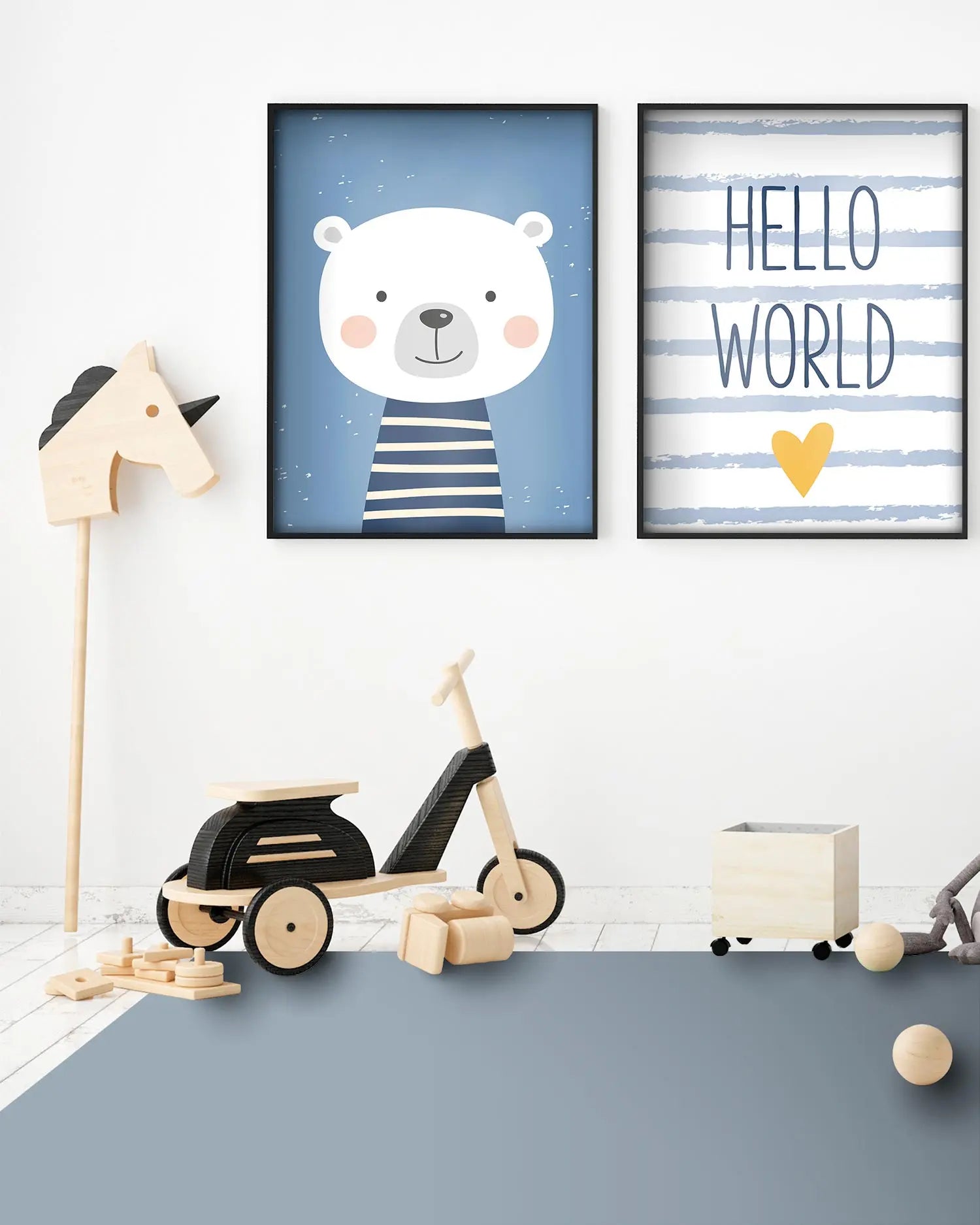 Alfombra Lisa Azul freeshipping - Home and Living