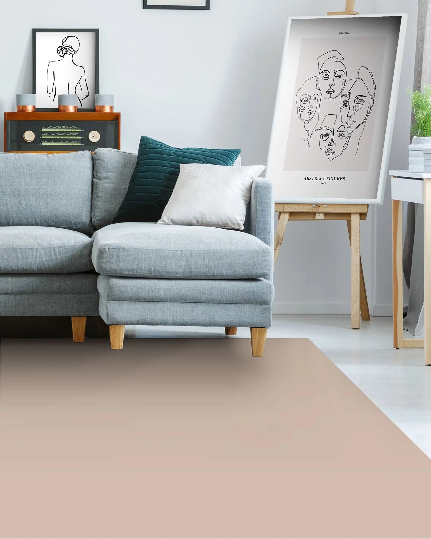 Alfombra Lisa Rosa freeshipping - Home and Living