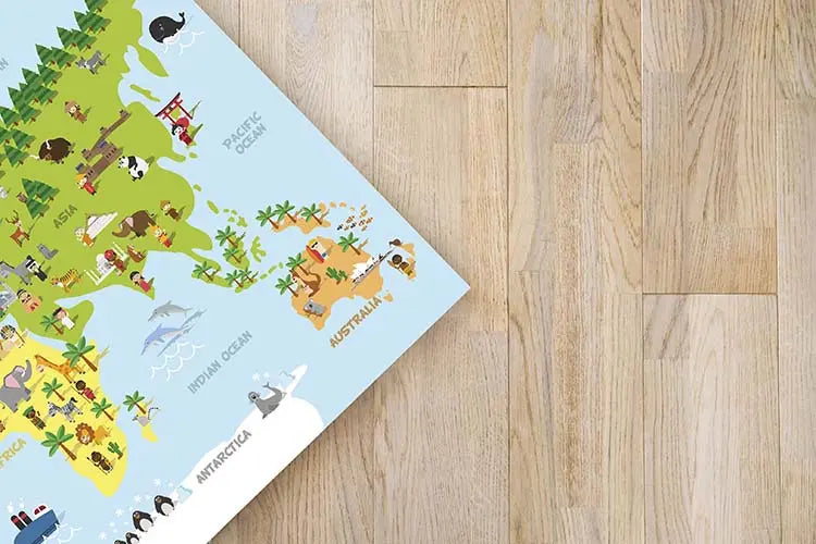 Alfombra Mapamundi Infantil Home & Living