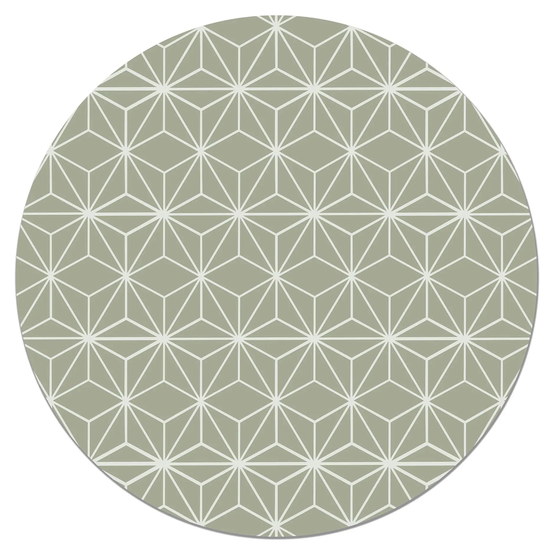 Alfombra Redonda Estrellada Verde freeshipping - Home and Living