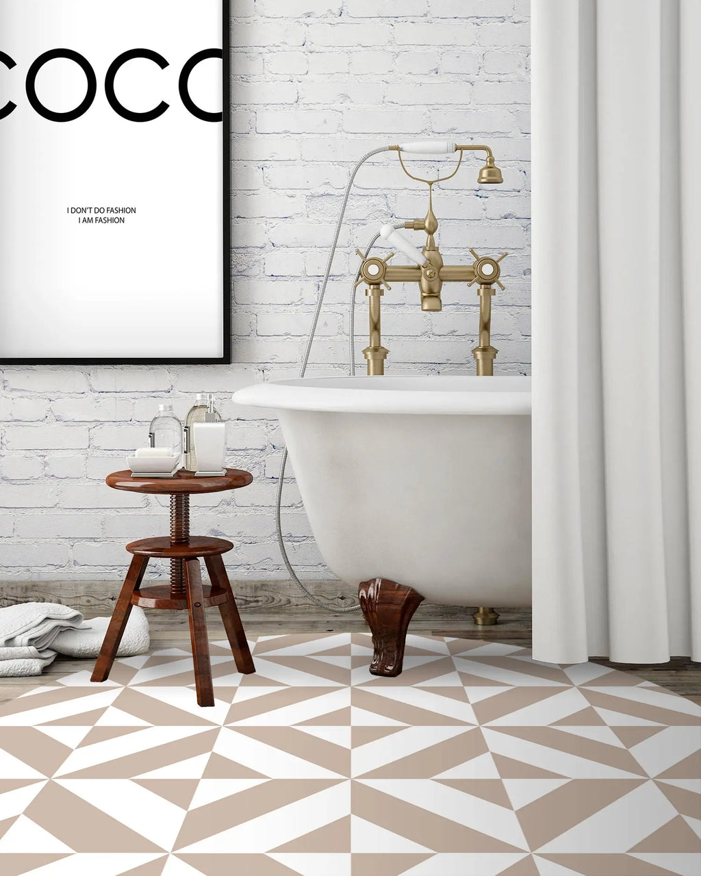 Alfombra Redonda Geometría Rosa freeshipping - Home and Living