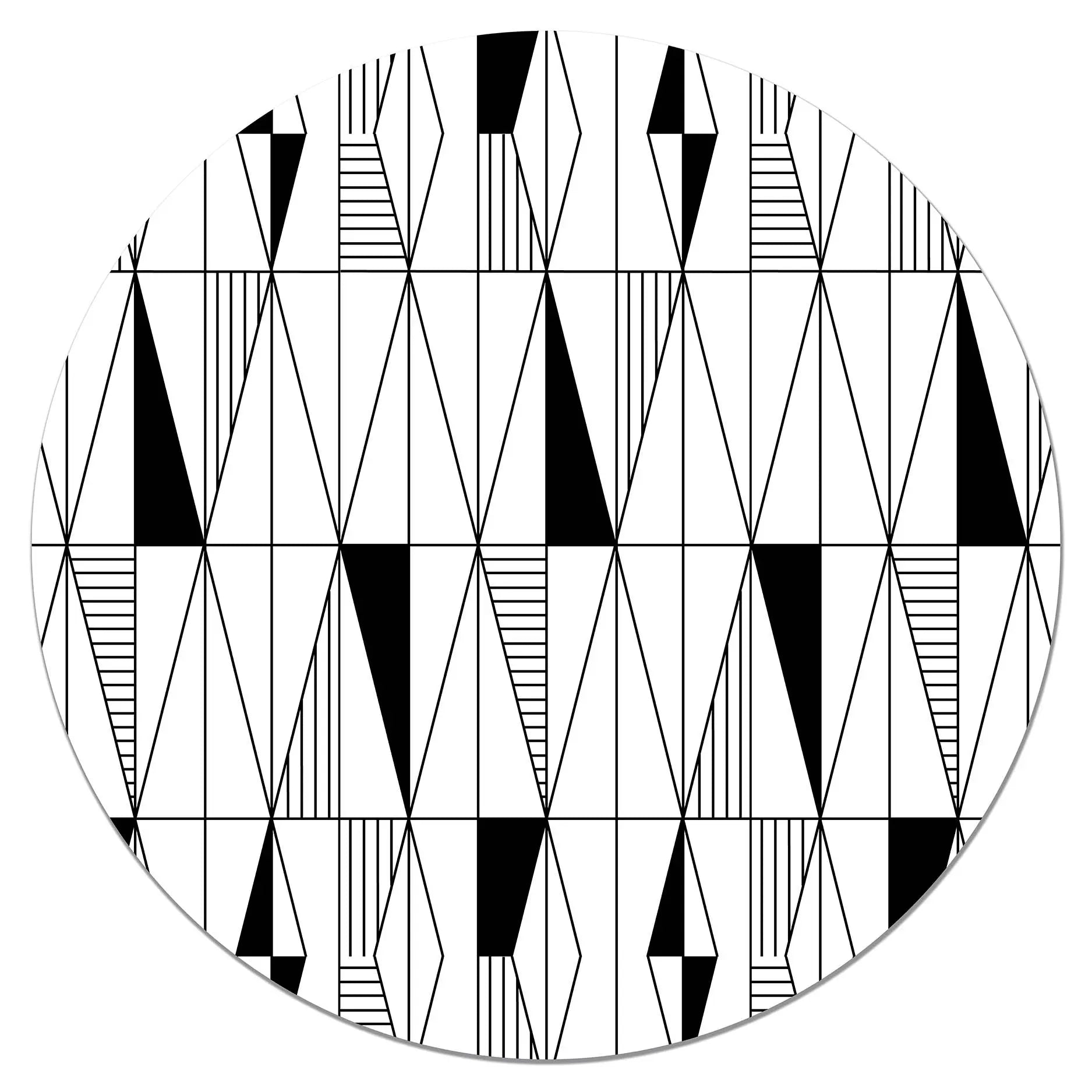 Alfombra Redonda Rombos freeshipping - Home and Living