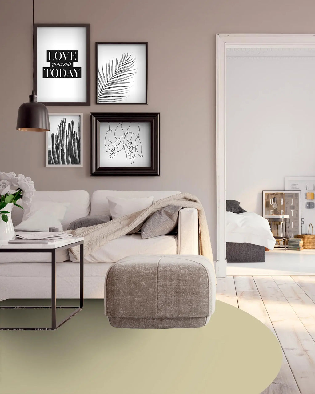 Alfombra Redonda Verde Pastel freeshipping - Home and Living