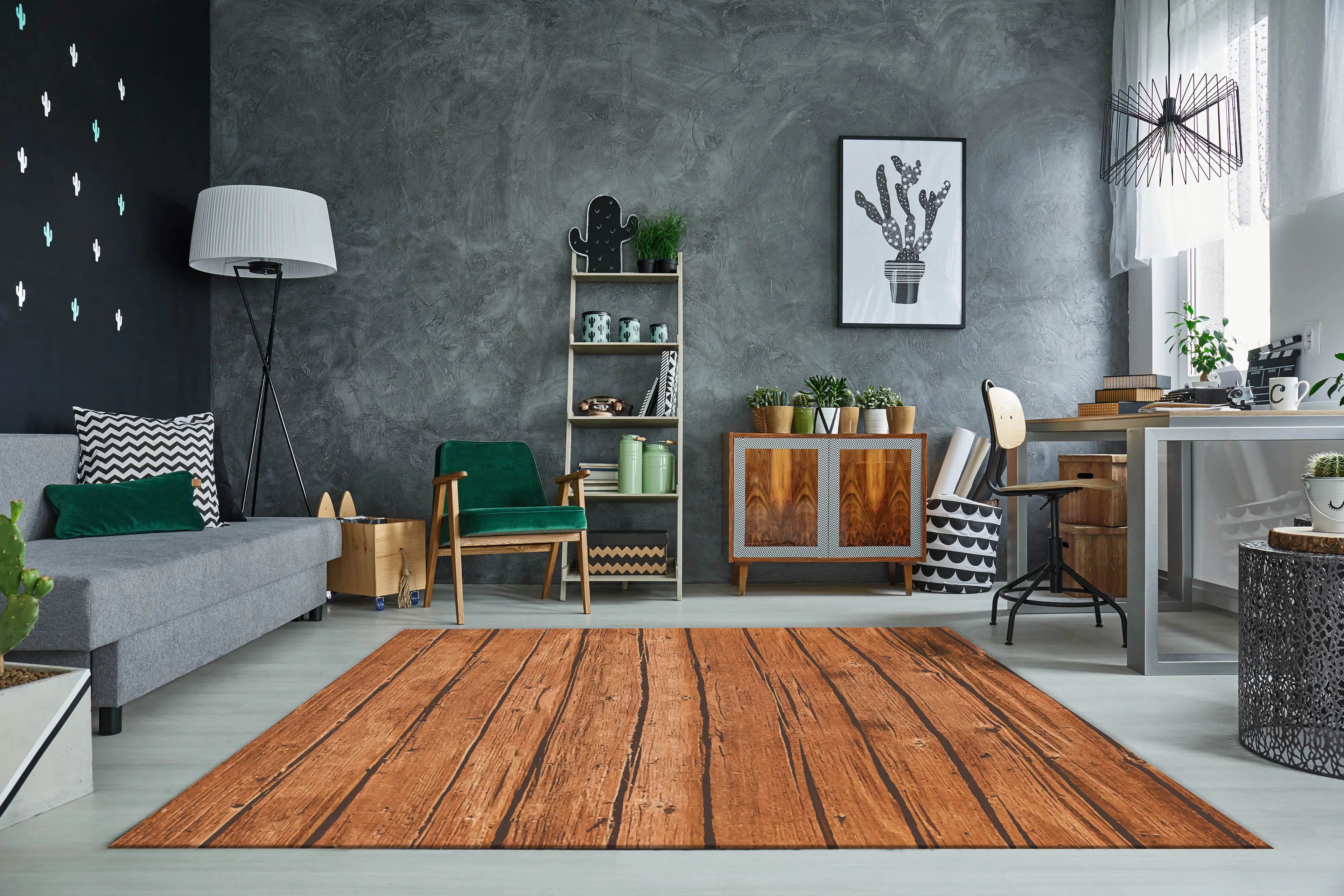 Alfombra Textura de Madera freeshipping - Home and Living