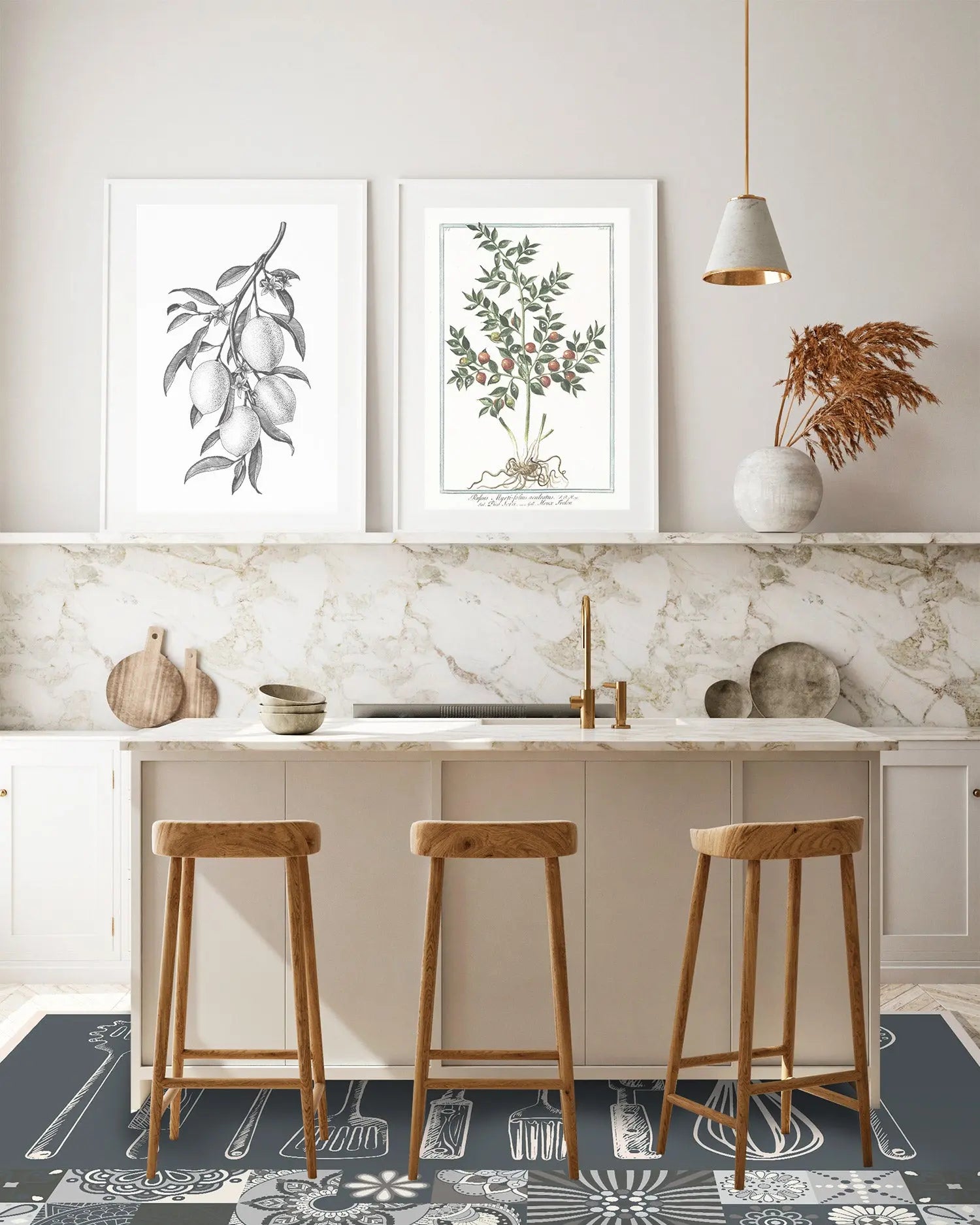 Alfombra Utensilios Cocina Gris freeshipping - Home and Living