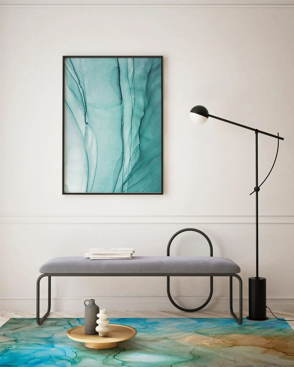 Alfombra Vinílica Mármol Multicolor freeshipping - Home and Living