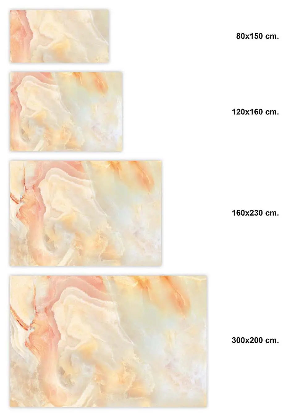 Alfombra Vinílica Mármol Naranja freeshipping - Home and Living